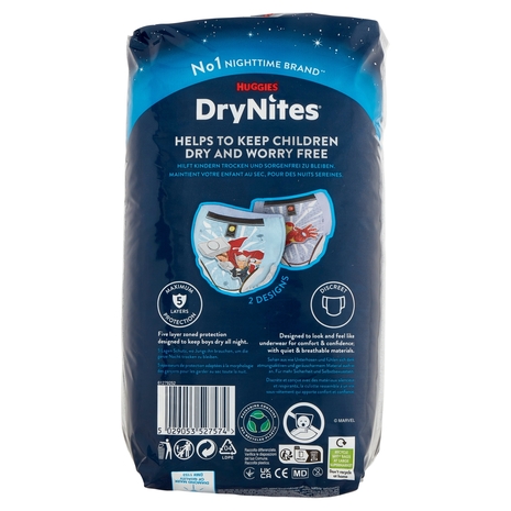 Huggies DryNites Pyjama Pants Age 4-7 17-30 Kg 10 pz